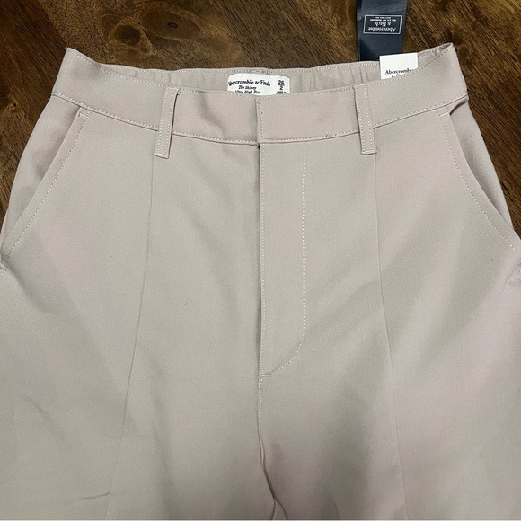 NWT Abercrombie & Fitch Ultra High Rise Pants Skinny Split Hem Trousers 26 / 2 - Picture 3 of 13